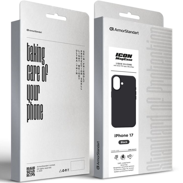 Захисний чохол ArmorStandart ICON2 MagSafe для iPhone 17 - Black: фото 2 з 2