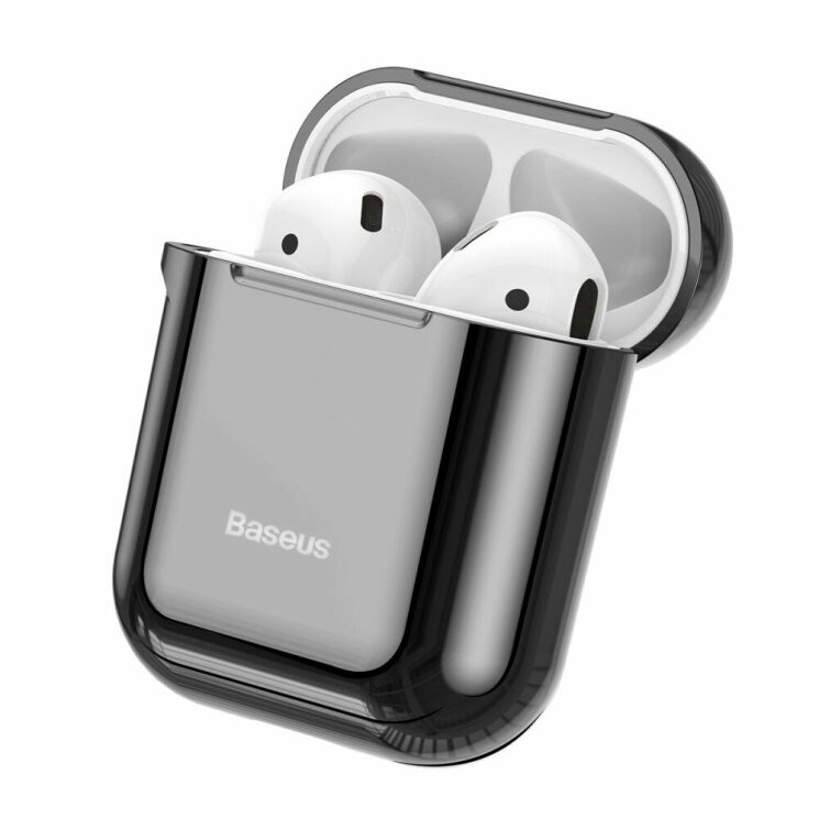 Захисний чохол BASEUS Shining Hook Case для Apple AirPods 1 / 2 - Black: фото 3 з 25
