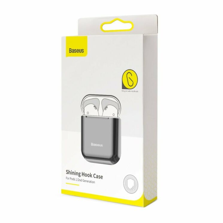 Захисний чохол BASEUS Shining Hook Case для Apple AirPods 1 / 2 - Black: фото 8 з 25