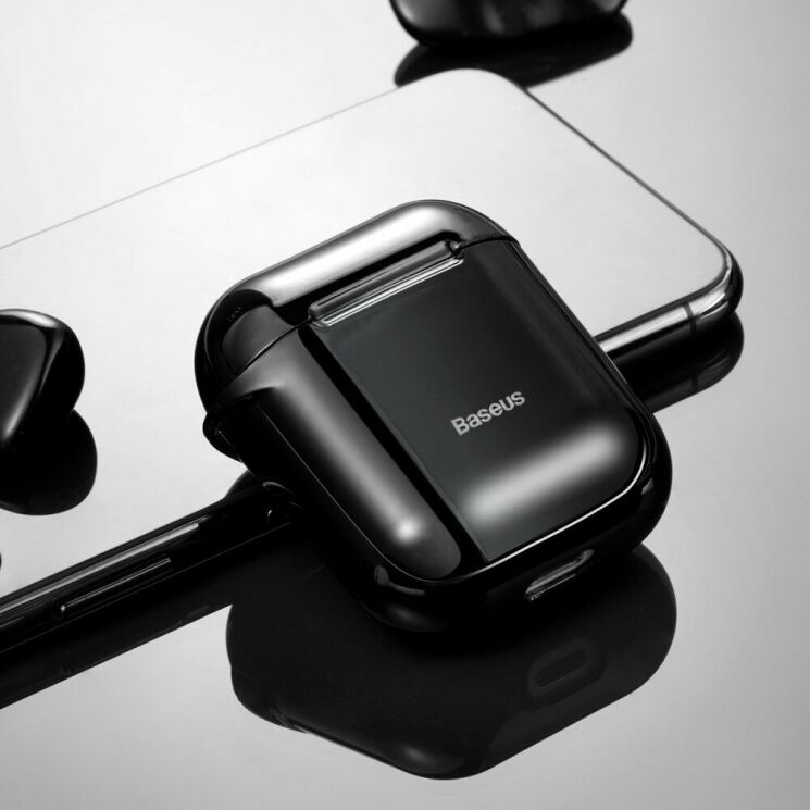 Захисний чохол BASEUS Shining Hook Case для Apple AirPods 1 / 2 - Black: фото 7 з 25