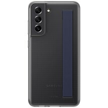 Защитный чехол Clear Strap Cover для Samsung Galaxy S21 FE (G990) EF-XG990CBEGRU - Gray: фото 1 из 7
