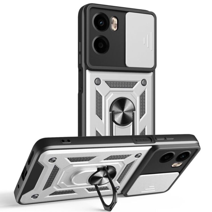 Защитный чехол Deexe Armor Shield для Motorola Moto G05 - Silver: фото 1 из 9