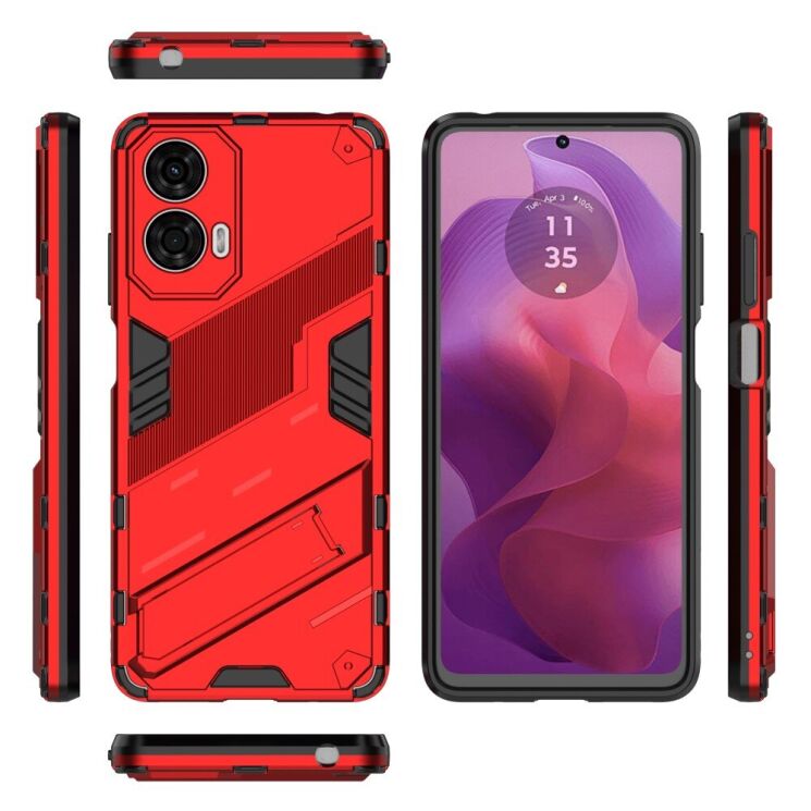 Захисний чохол Deexe Bibercas для Motorola Moto G24 - Black: фото 7 з 7