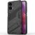 Захисний чохол Deexe Bibercas для Motorola Moto G24 - Black: фото 1 з 7