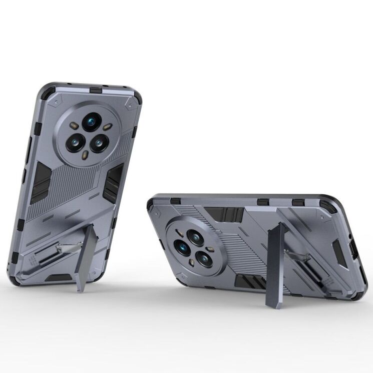 Защитный чехол Deexe Bibercas для Realme 14 Pro Plus - Grey: фото 2 из 6