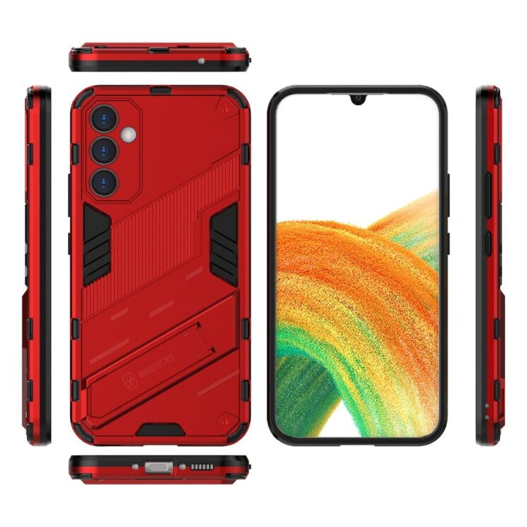 Защитный чехол Deexe Bibercas для Samsung Galaxy A34 (A346) - Red: фото 5 из 8