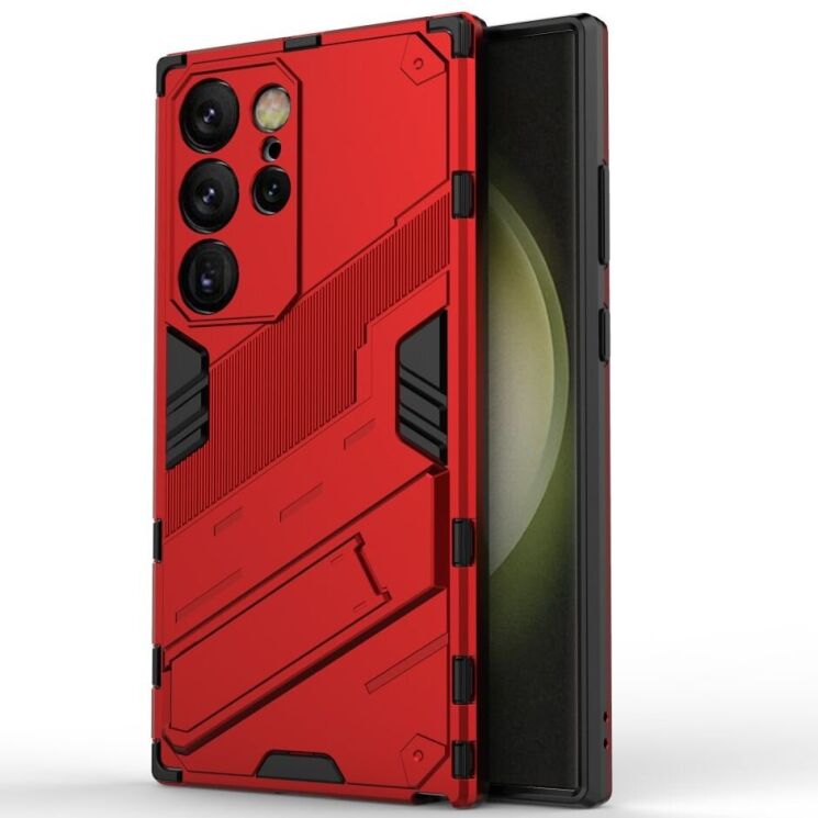 Защитный чехол Deexe Bibercas для Samsung Galaxy S24 Ultra - Red: фото 1 из 5