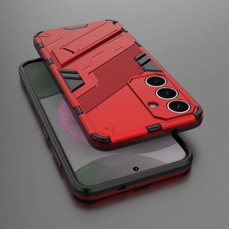 Защитный чехол Deexe Bibercas для Samsung Galaxy S25 (S931) - Red: фото 5 из 7