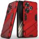 Защитный чехол Deexe Bibercas для Xiaomi Poco F6 - Red (355030R). Фото 1 из 8