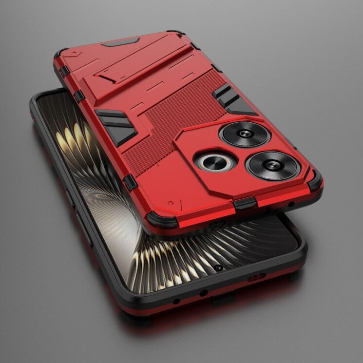 Защитный чехол Deexe Bibercas для Xiaomi Poco F6 - Red: фото 5 из 8