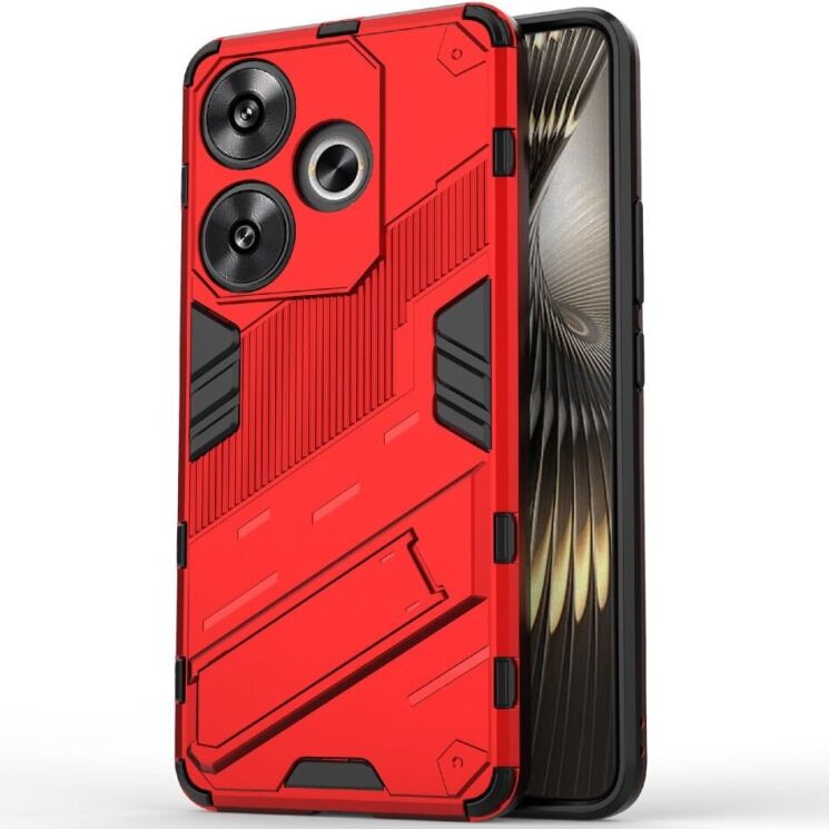 Защитный чехол Deexe Bibercas для Xiaomi Poco F6 - Red: фото 2 из 8