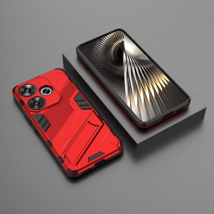 Защитный чехол Deexe Bibercas для Xiaomi Poco F6 - Red: фото 6 из 8