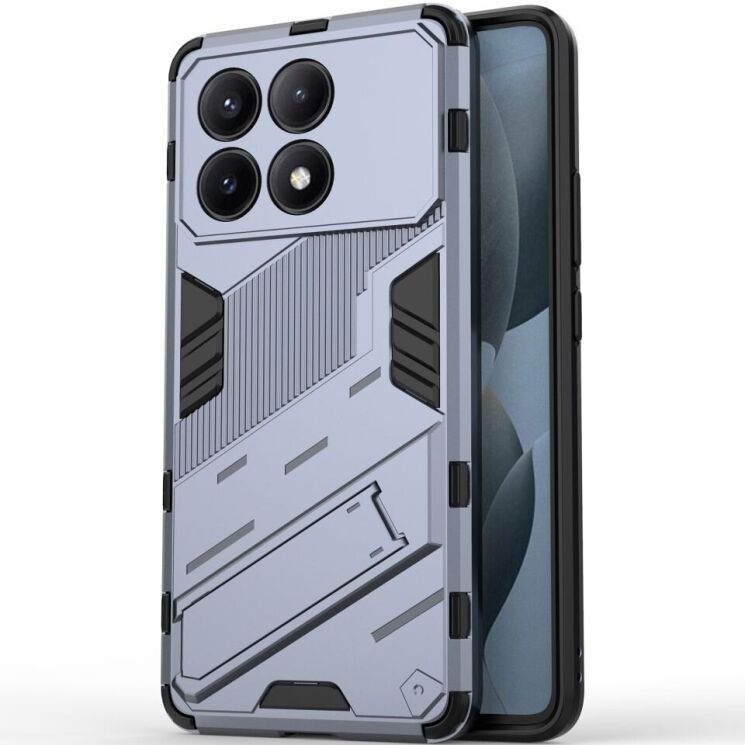 Защитный чехол Deexe Bibercas для Xiaomi Poco X6 Pro - Dark Blue: фото 1 из 8