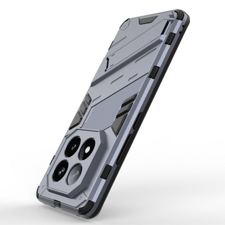 Захисний чохол Deexe Bibercas для Xiaomi Redmi Note 14 Pro Plus - Dark Blue: фото 3 з 6