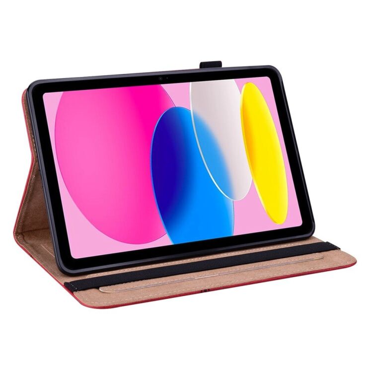 Защитный чехол Deexe Business Cover для Apple iPad 10.9 (2022) / iPad 11 (2025) - Red: фото 2 из 12