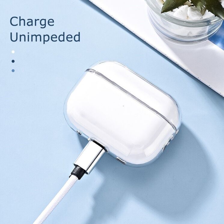 Захисний чохол Deexe Clear Case для Apple AirPods Pro 2 - Transparent: фото 3 з 8