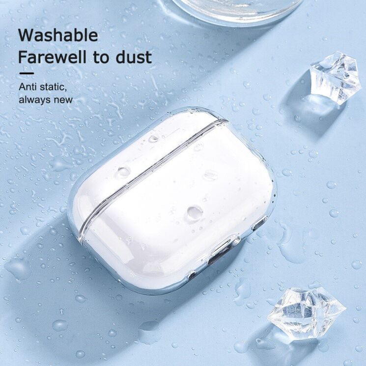 Захисний чохол Deexe Clear Case для Apple AirPods Pro 2 - Transparent: фото 2 з 8