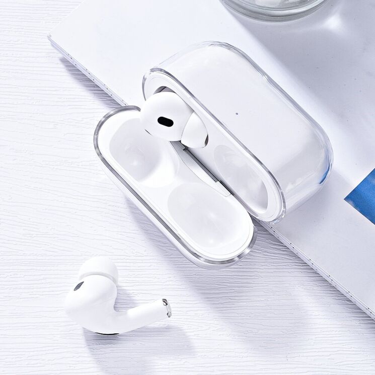 Захисний чохол Deexe Clear Case для Apple AirPods Pro 2 - Transparent: фото 4 з 8