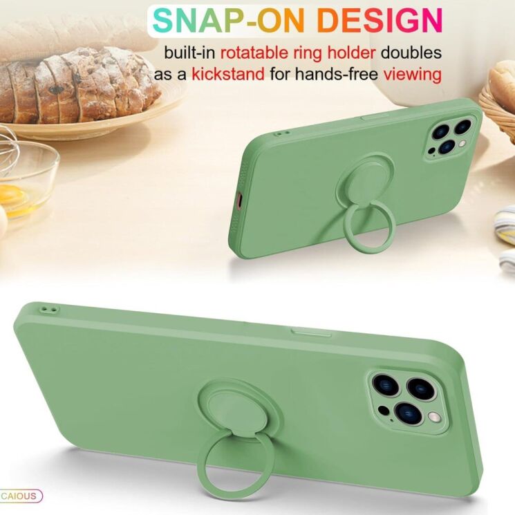 Защитный чехол Deexe Color Shell для Apple iPhone 16 Pro - Light Green: фото 5 из 6