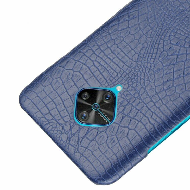 Защитный чехол Deexe Croco Style для VIVO V17 - Blue: фото 4 из 5