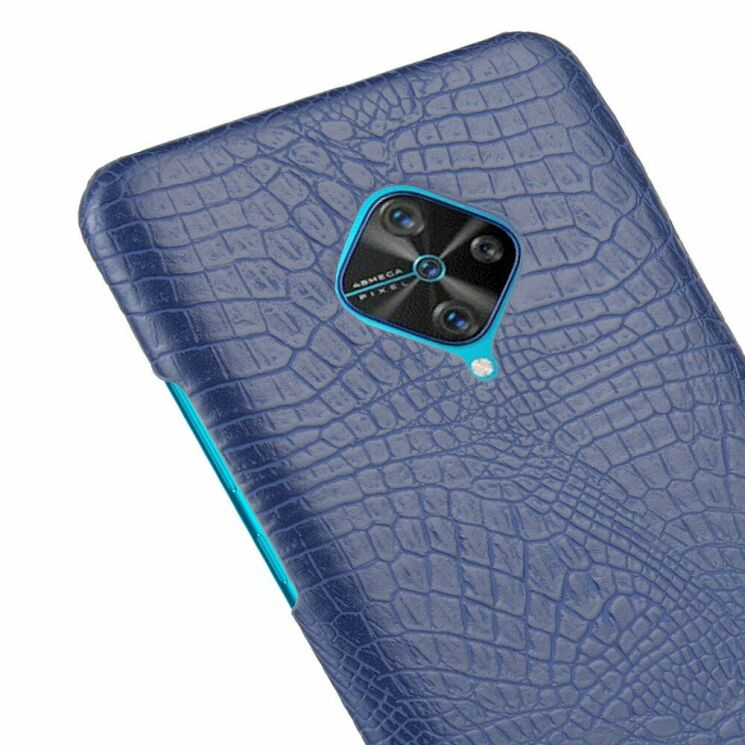 Защитный чехол Deexe Croco Style для VIVO V17 - Blue: фото 5 из 5