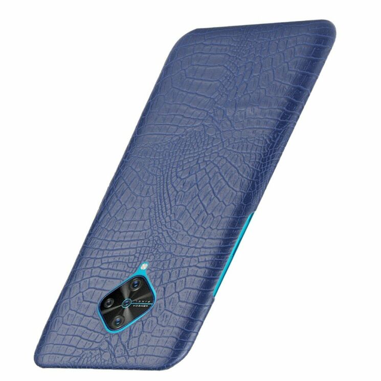 Защитный чехол Deexe Croco Style для VIVO V17 - Blue: фото 3 из 5