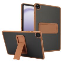Защитный чехол Deexe Crystal Kickstand для Samsung Galaxy Tab A9 Plus (X210/216) - Gold: фото 1 из 12
