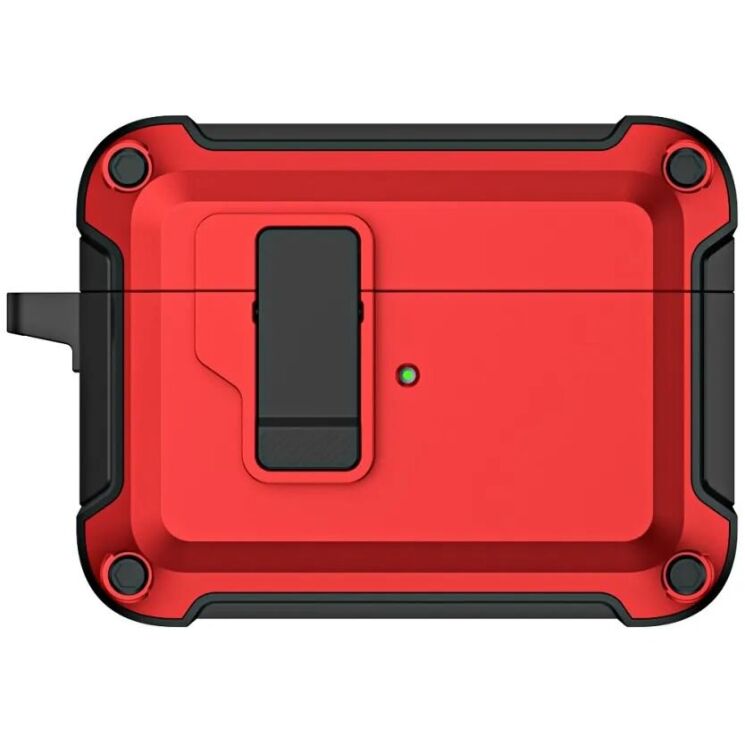 Защитный чехол Deexe Defender Armor для Apple AirPods Pro 2 - Red: фото 2 из 13