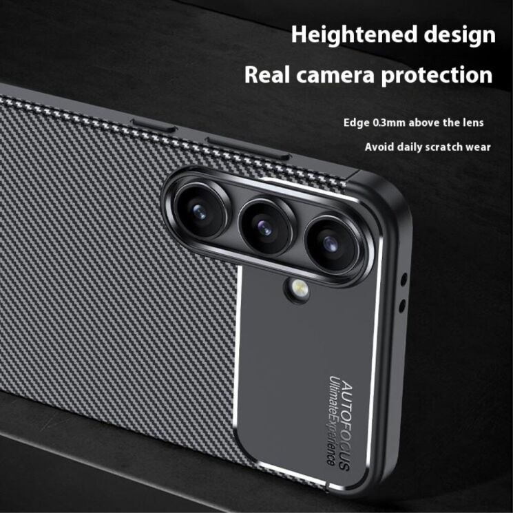 Защитный чехол Deexe Fusion для Samsung Galaxy S24 FE (S721) - Black: фото 9 из 11