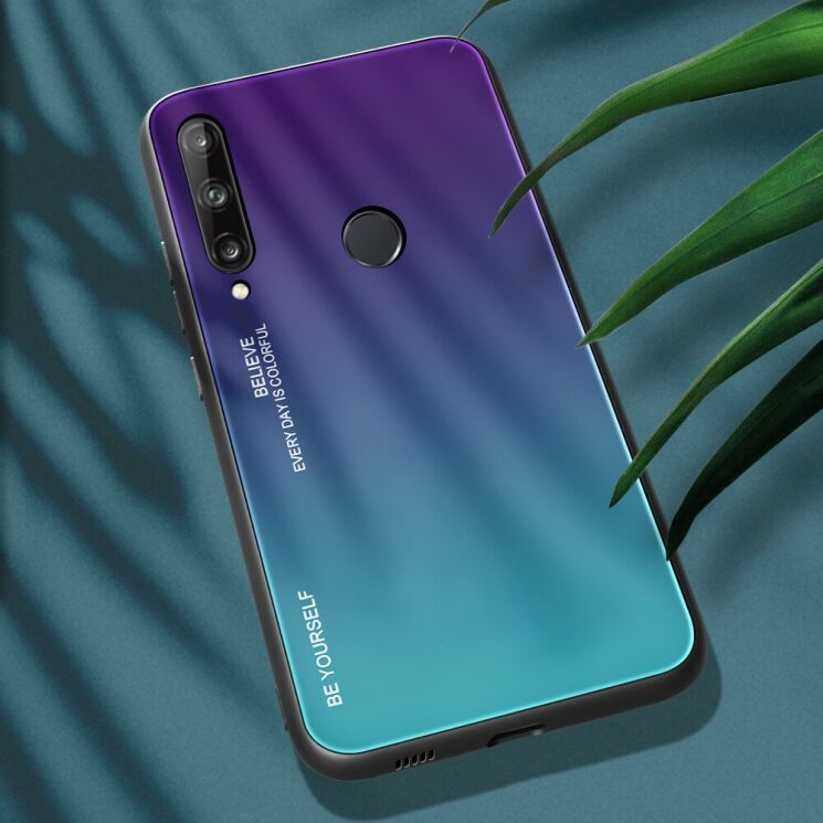 Захисний чохол Deexe Gradient Color для Huawei P40 Lite E - Purple / Blue: фото 2 з 17