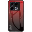 Защитный чехол Deexe Gradient Color для Infinix Note 40 - Black / Red (351420BR)