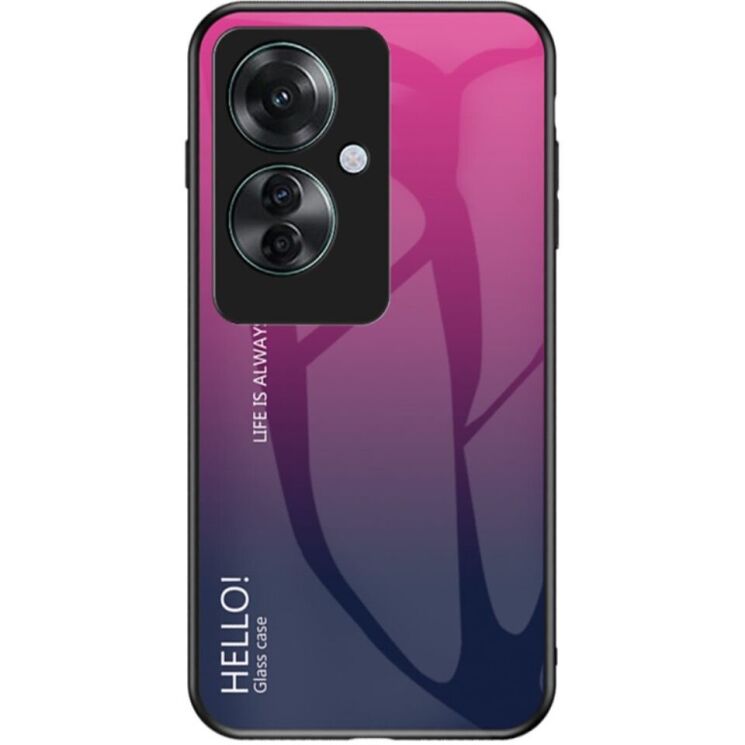 Защитный чехол Deexe Gradient Color для OPPO Reno 11F - Rose: фото 1 из 7