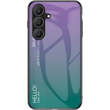 Защитный чехол Deexe Gradient Color для Samsung Galaxy S26 FE - Purple / Green: фото 1 из 6
