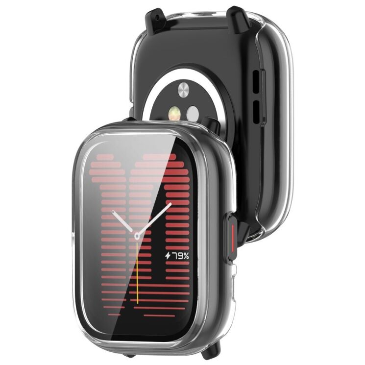 Защитный чехол Deexe Hard Frame для Huami Amazfit Active (A2211) - Transparent: фото 3 из 8