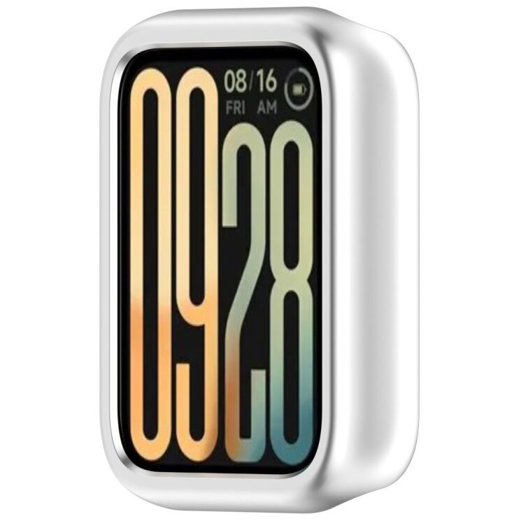 Защитный чехол Deexe Hard Frame для Xiaomi Mi Smart Band 9 Pro - Silver: фото 2 из 7