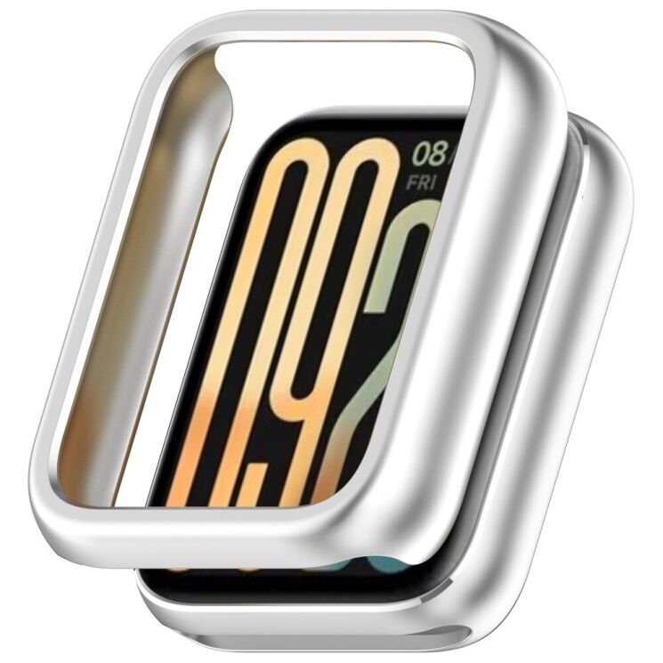 Защитный чехол Deexe Hard Frame для Xiaomi Mi Smart Band 9 Pro - Silver: фото 1 из 7