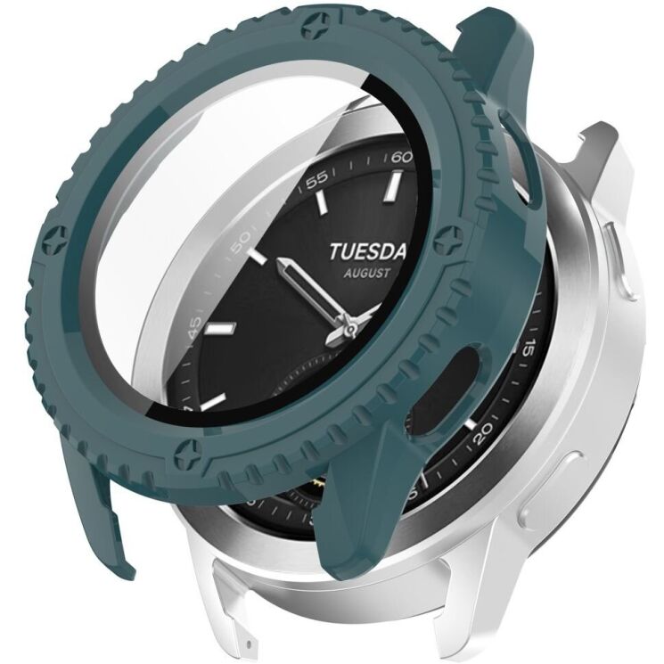 Защитный чехол Deexe Hard Frame для Xiaomi Watch S3 - Green: фото 2 из 4