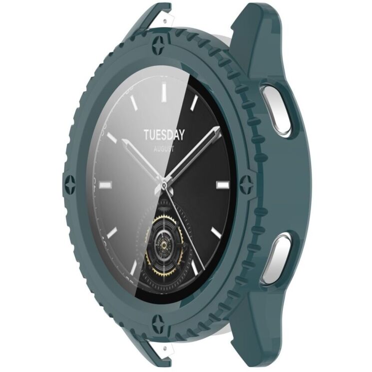 Защитный чехол Deexe Hard Frame для Xiaomi Watch S3 - Green: фото 1 из 4