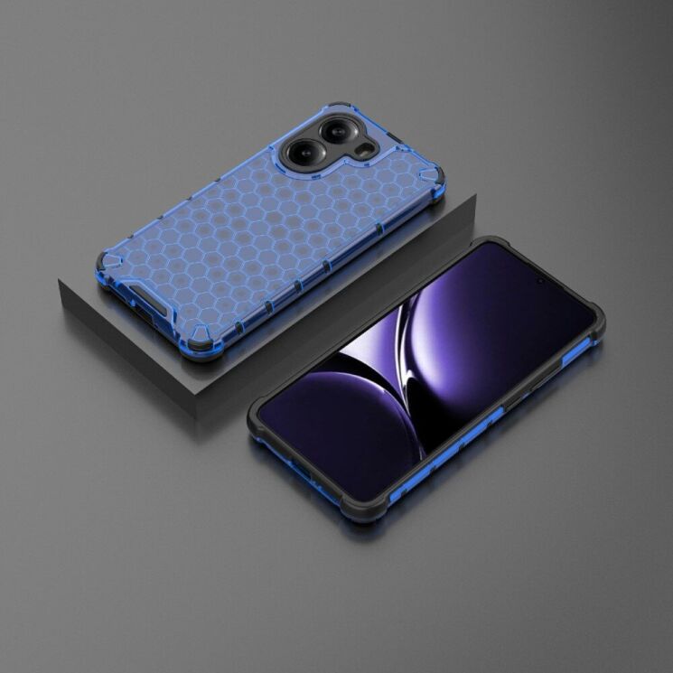 Захисний чохол Deexe Honeycomb Series для Xiaomi Poco X7 Pro - Blue: фото 2 з 5