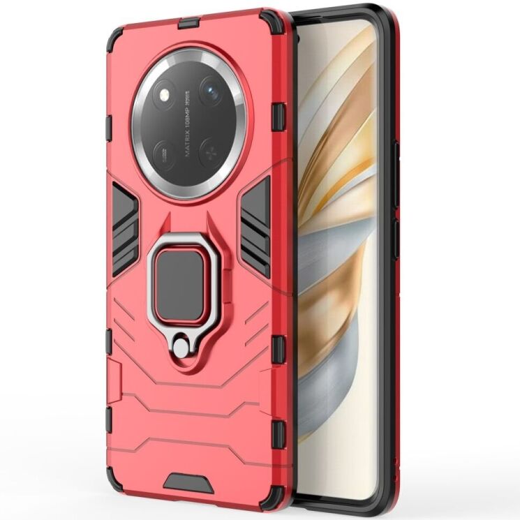 Защитный чехол Deexe Hybrid Case для Honor Magic 7 Lite - Red: фото 2 из 6