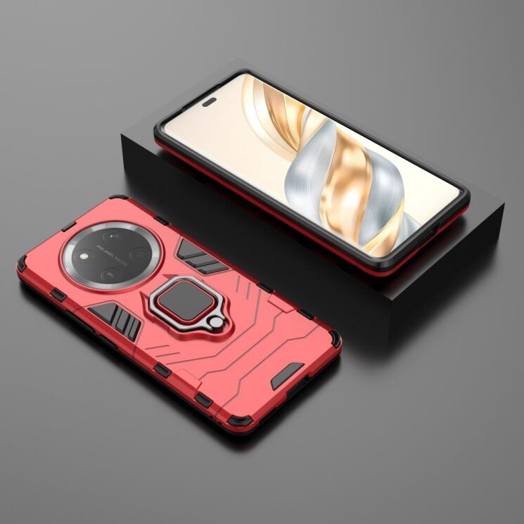 Защитный чехол Deexe Hybrid Case для Honor Magic 7 Lite - Red: фото 4 из 6