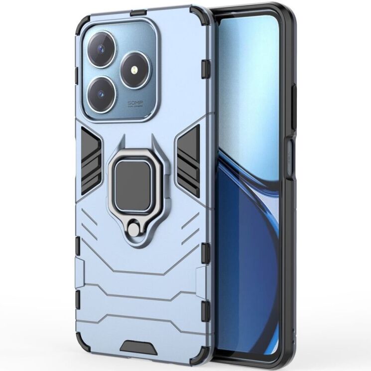 Защитный чехол Deexe Hybrid Case для Realme C63 / C61 / Note 60x - Blue: фото 2 из 6