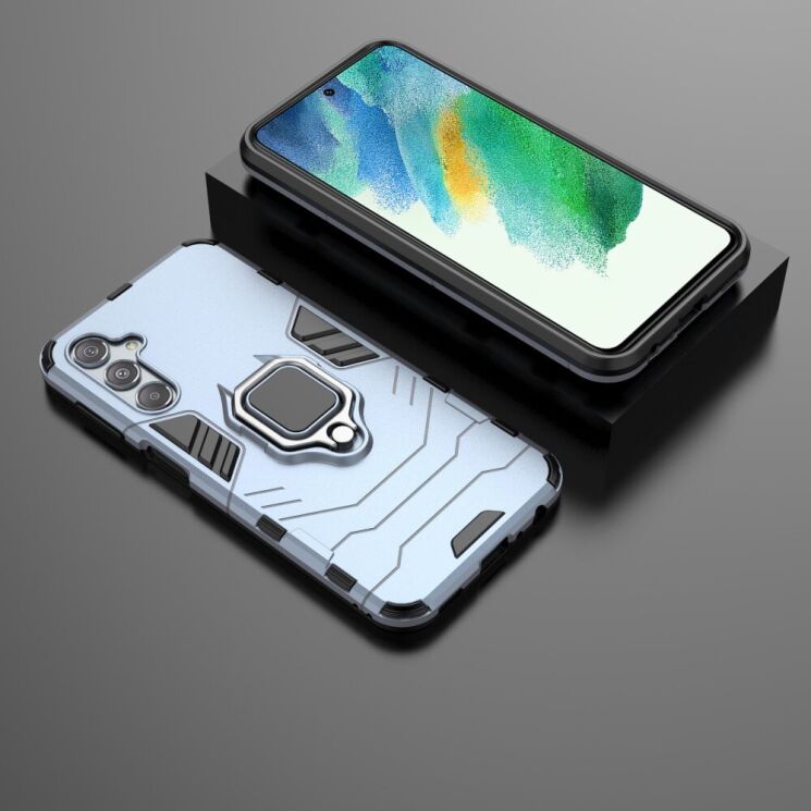 Захисний чохол Deexe Hybrid Case для Samsung Galaxy S23 FE - Blue: фото 4 з 5