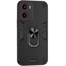 Защитный чехол Deexe Hybrid Shell для Motorola Moto G05 - Black: фото 1 из 7