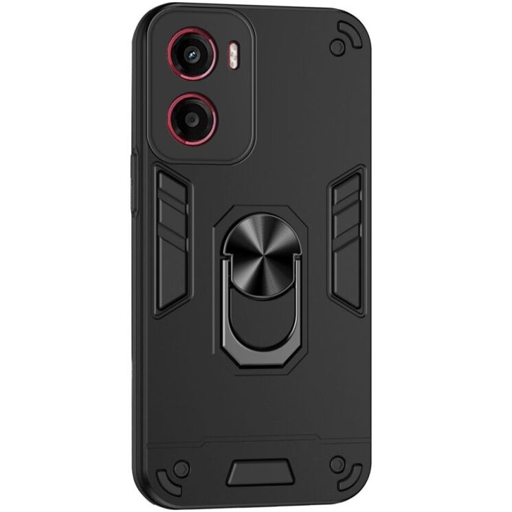 Защитный чехол Deexe Hybrid Shell для Motorola Moto G05 - Black: фото 1 из 7