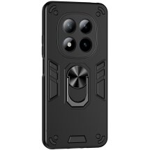 Защитный чехол Deexe Hybrid Shell для Xiaomi Redmi Note 15 Pro Plus / Poco M8 Pro 5G - Black: фото 1 из 7