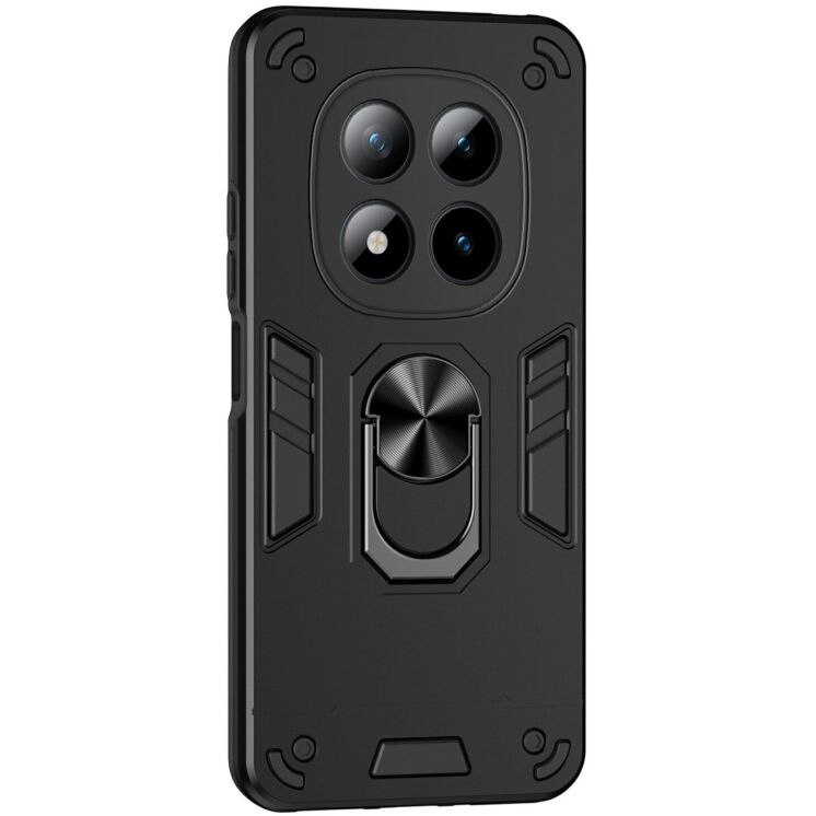 Защитный чехол Deexe Hybrid Shell для Xiaomi Redmi Note 15 Pro Plus / Poco M8 Pro 5G - Black: фото 1 из 7