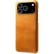 Захисний чохол Deexe Leather Back Cover для iPhone 18 Pro / 17 Pro - Orange (423614O). Фото 1 з 5