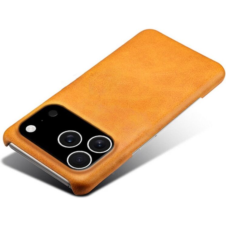 Захисний чохол Deexe Leather Back Cover для iPhone 18 Pro / 17 Pro - Orange: фото 5 з 5