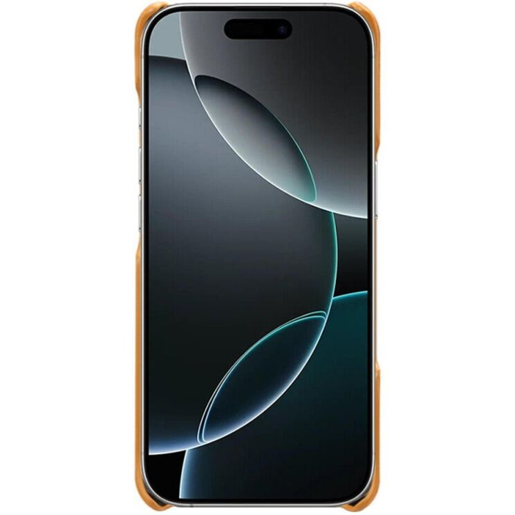 Захисний чохол Deexe Leather Back Cover для iPhone 18 Pro / 17 Pro - Orange: фото 2 з 5